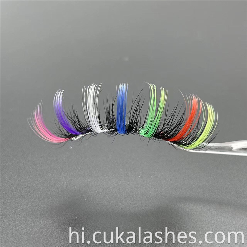 Rainbow Colored Eyelashes